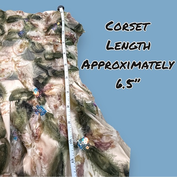 🎉HP🎉NWT Vernacular Sequin and Lace Spaghetti Strap Fairy Dress. Size Medium 🧚 - Picture 6 of 15